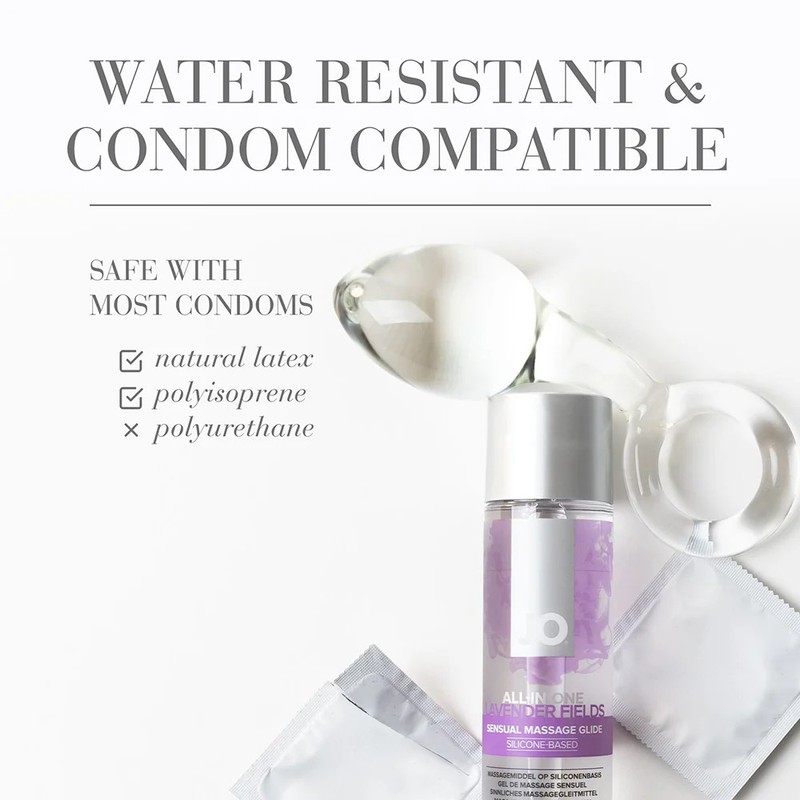 JO All-In-One Sensual Massage Glide Lavender 1 oz. gallery