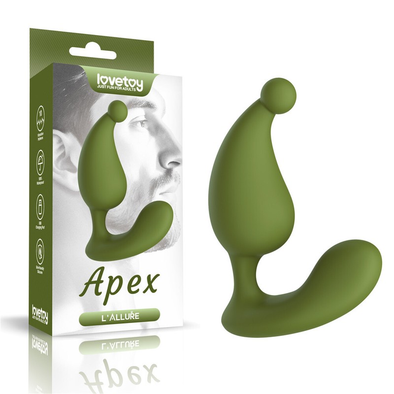 L&rsquo;Allure Apex Rechargeable Prostate Massage Vibrator 10 Speed Sex Toy for Men