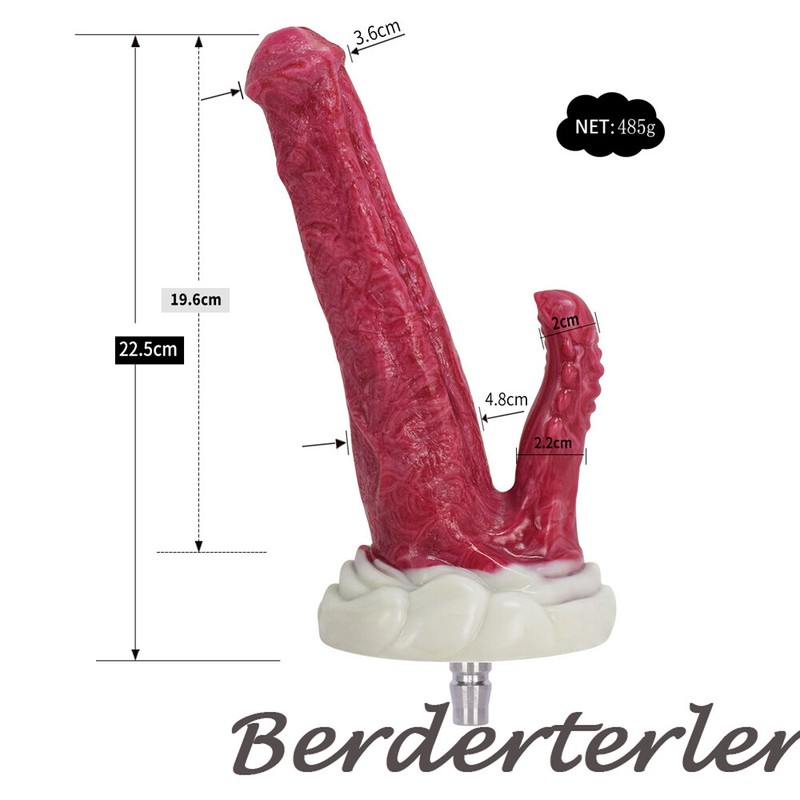 Vac-u-lock Silicone Dildo Sex Machine Love Machine Attachment Double Head Dildo gallery