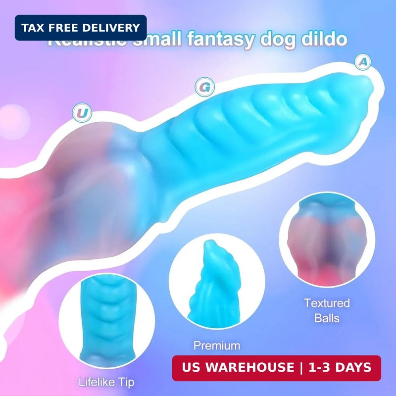 Luminous Dildo for Women, 7'' Small Fantasy Anal Dildo with Strong gallery