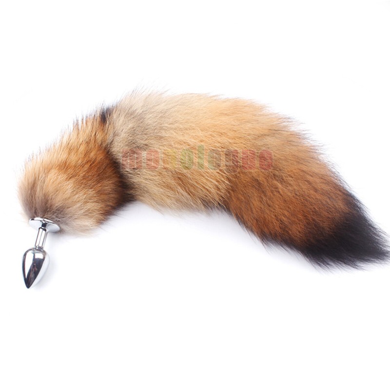 Small Fox Tail Butt Plug Anal Plug Cosplay Game Fantasy Furry Sex Toy Lady Women gallery
