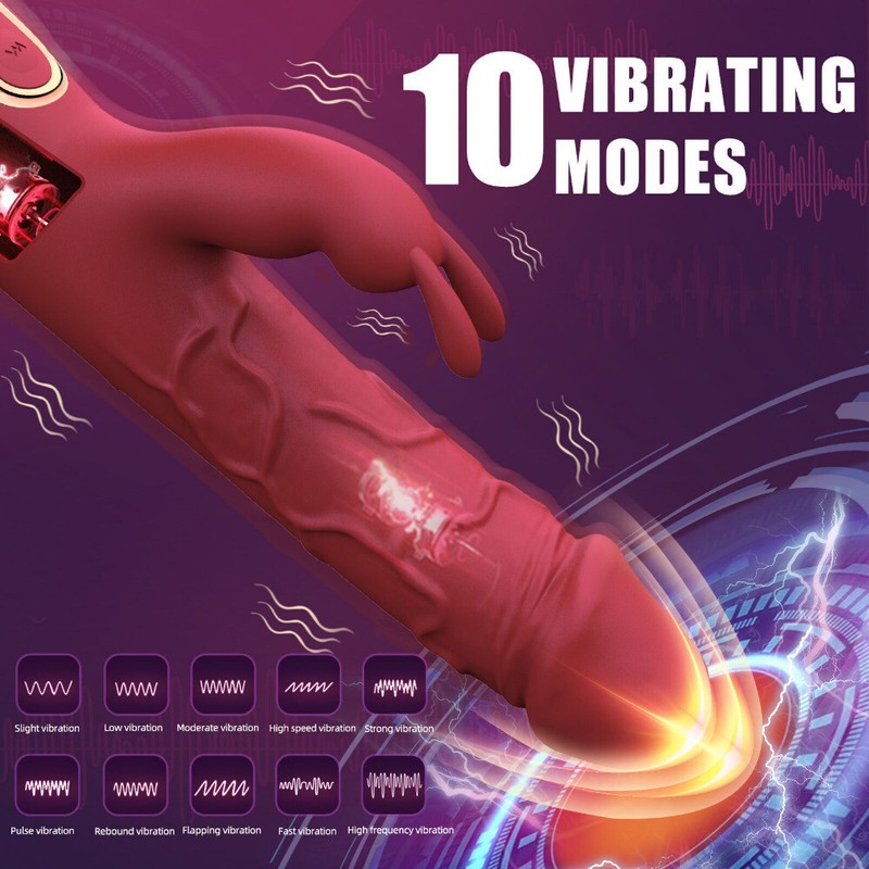 Rabbit Vibrator Sex Toys Strong Vibrating G Spot Stimulator Dildo for Womens gallery