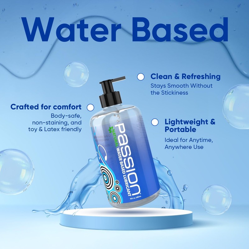 Passion Lube Natural Water-Based Personal Lubricant, 4 Fl Oz – Premium, gallery