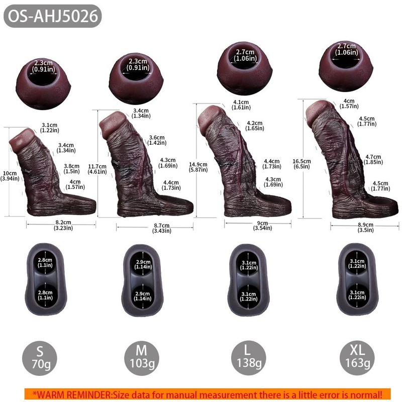 Silicone Penis-Sleeve Realistic Cock Extension Enhance Sheath Sex Toy for Couple gallery