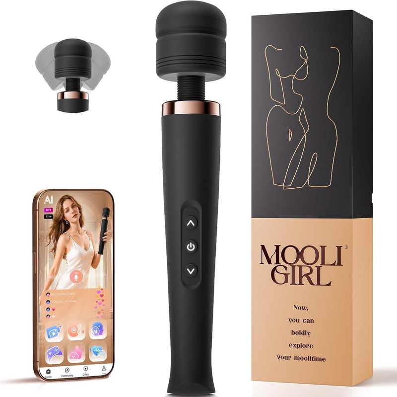 Rechargeable Wand Massager Vibrator Stimulator Sex Toy for Women Couples
