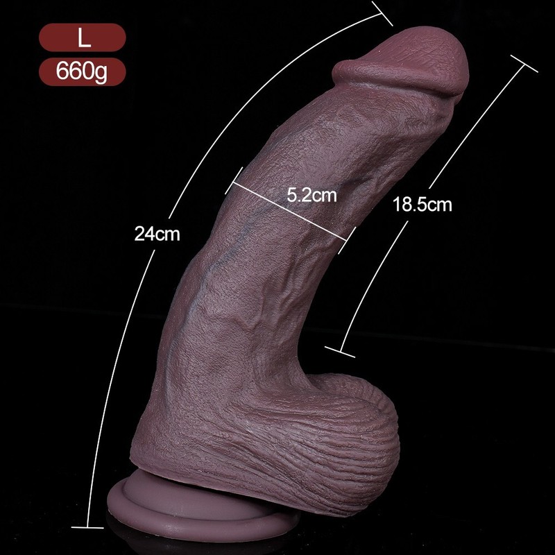 Liquid Silicone Realistic Huge Dildo Cock Suction Cup Women Sex Toys Thick Dong