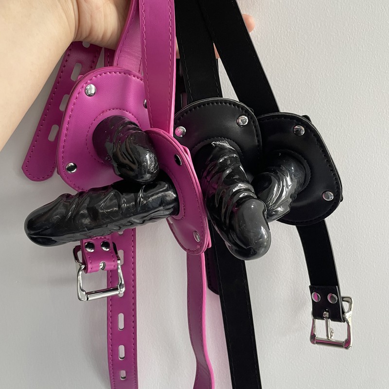 BDSM Bondage Open Mouth Gag Fixation Plug Deep Throat Adult Cosplay Restraint SM