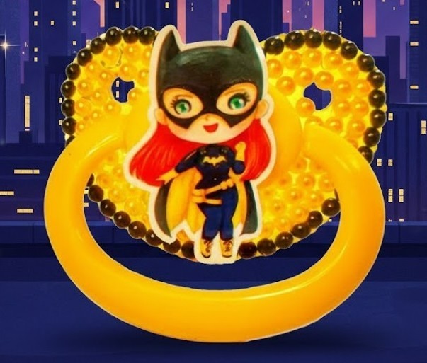 🦇 ✨ Little Space Adventure: Batgirl Superhero Adult Pacifier ✨ 🦇