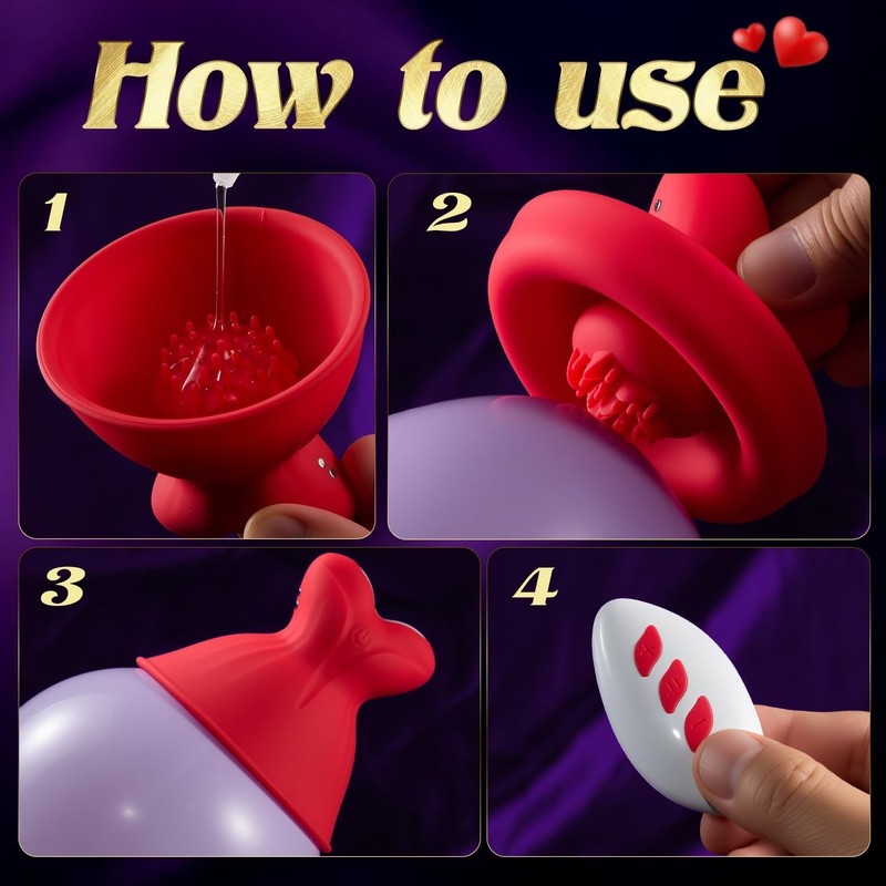 Sex Toys Nipple Vibrator - 5-in-1 Nipple Sucker Toy Stimulator Massager with 7 R gallery