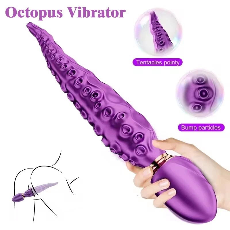 Rotating Vibrating Realistic G-Spot Dildo Octopus Anal Vagina Sex Toys Vibartor gallery