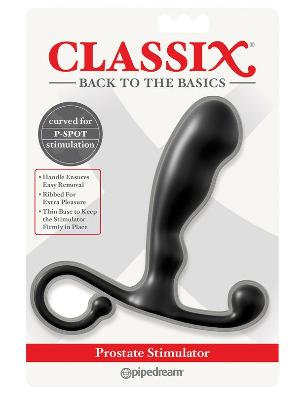 Classix Prostate P-Spot Curved Ribbed Anal Stimulator
