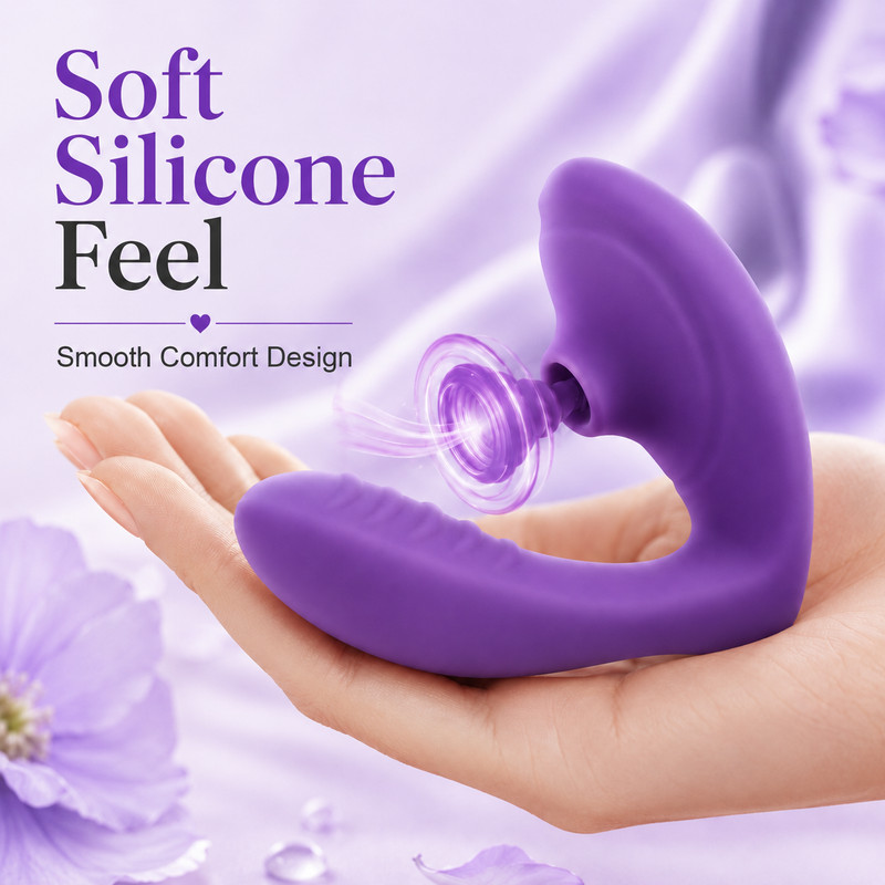 Purple Women’s Sextoy USB Rechargeable 10 Modes Silicone gallery