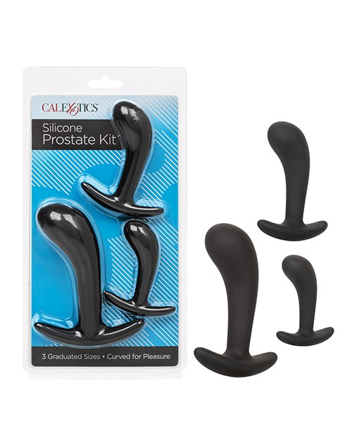 Silicone Anal Training Prostate Kit – Black
