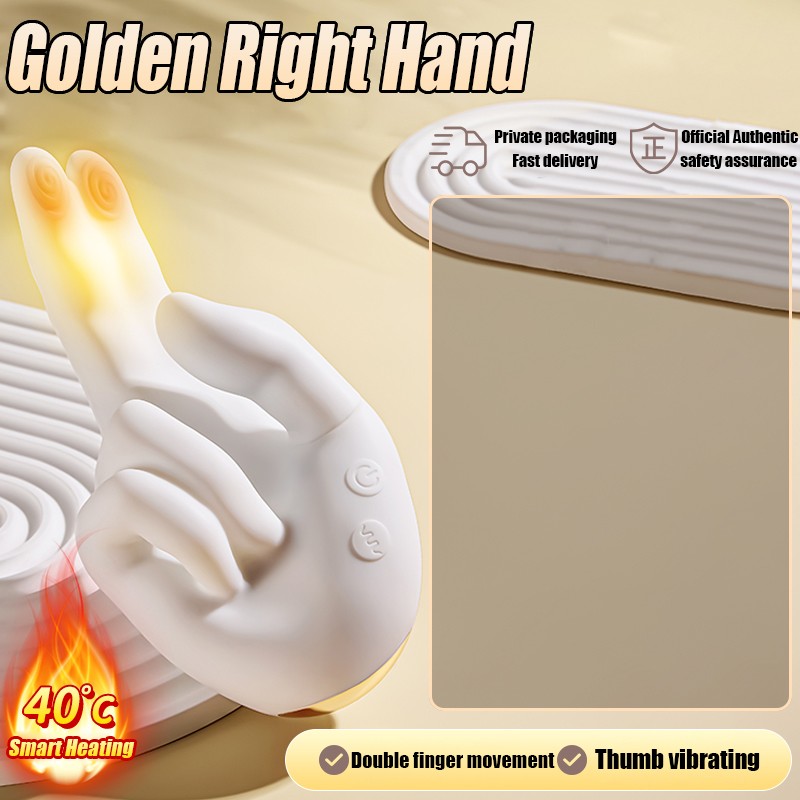 Simulated Right Handed G Spot Massager Heated Vagina Clit Stimulation Vibrator gallery