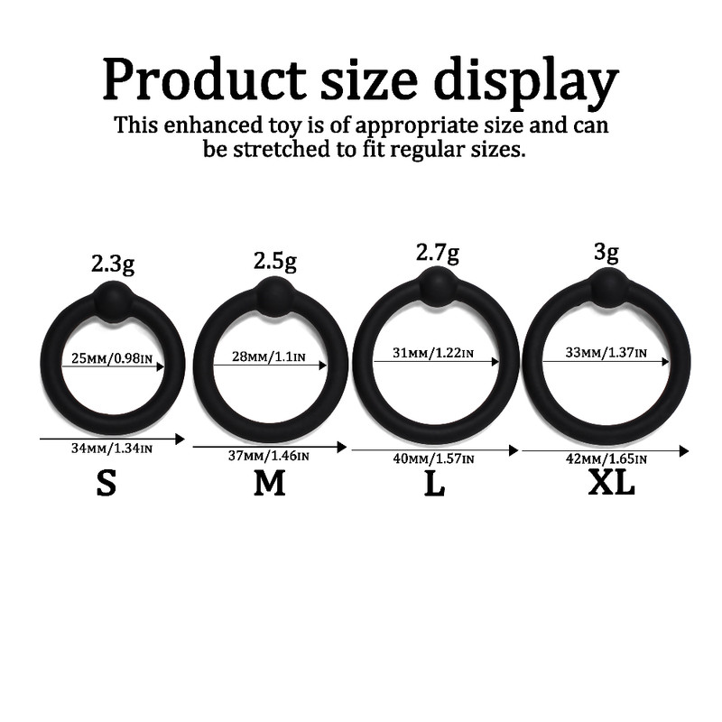 4pcs Set Cockring for Male Strong Stay Harder for Penis Stretcher Growth Sex Toy gallery