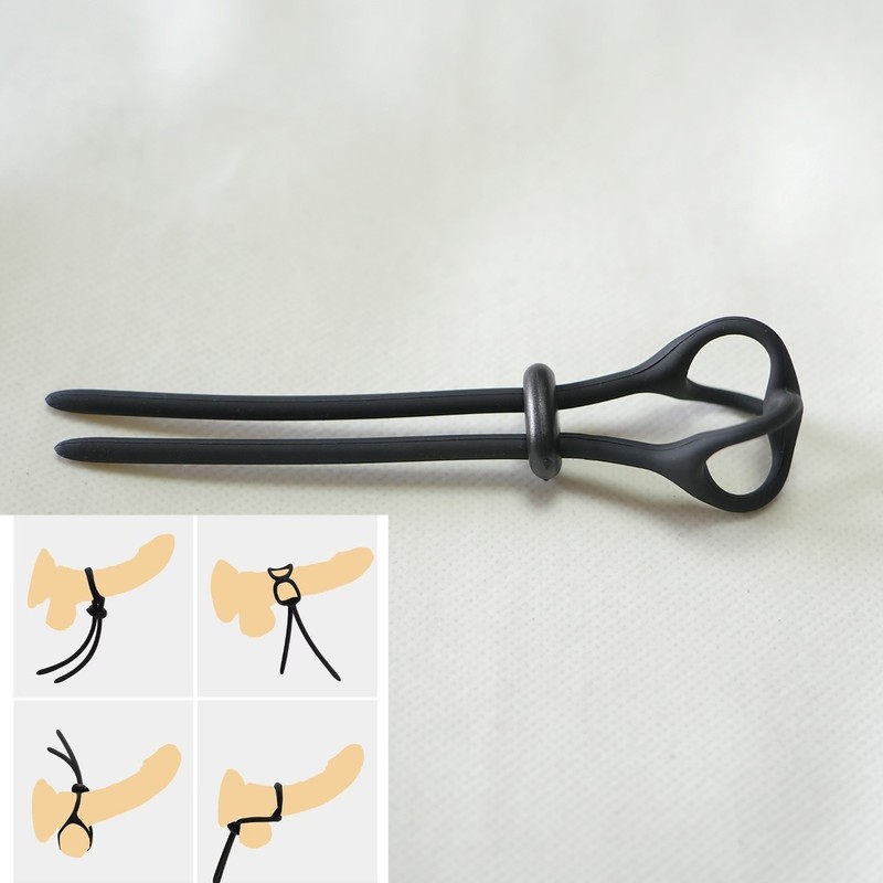 5PCS Silicone Penis Scrotum Ball Stretcher Ring Bondage Delay Enhancer For Male