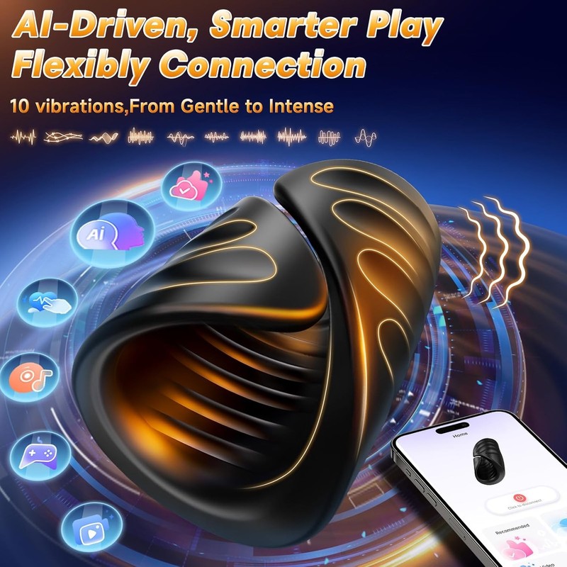 Male Masturbator Penis Vibrator Glans Massager APP Ctrl Sex Toys Men Adult Gifts gallery
