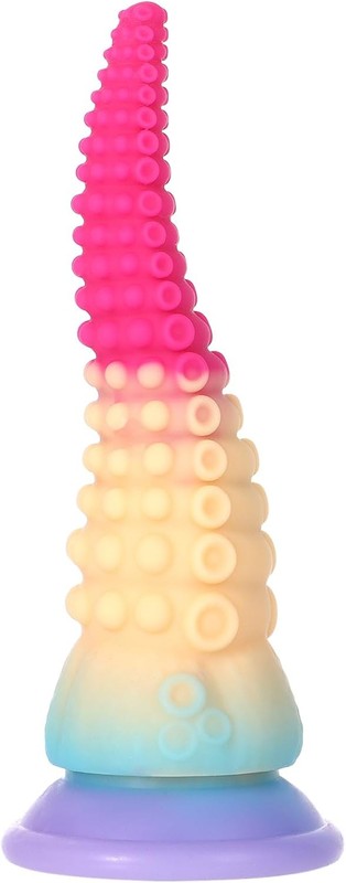 Tentacle Dildo Fantasy Octopus Sex Toys with Strong Suction Cup, Liquid Silicone