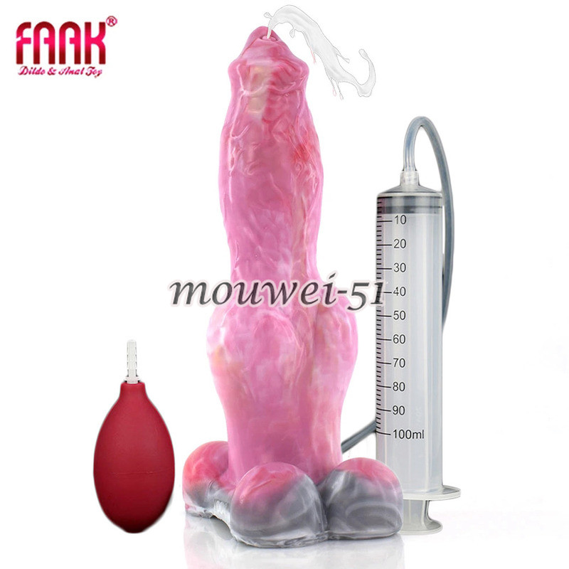 New Ejaculation Penis Squirt dildo With Suction Cup Anal Sex Toys Masturbator