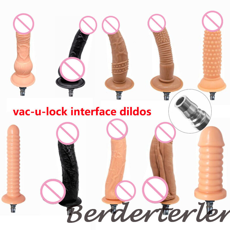 New Solid Dildos with Vac-u-Lock Interface Sex Masturbation Machine Attachments