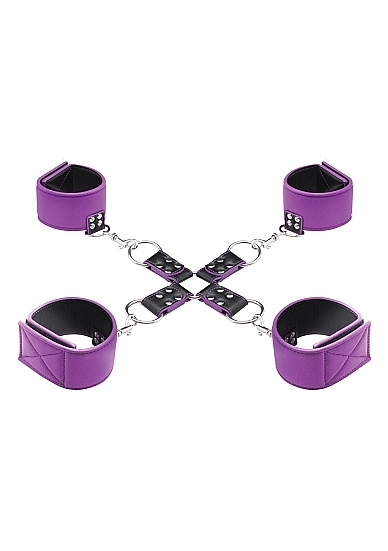 Ouch! Reversible Hogtie BDSM Restraint Hog Tie Reversible Cuffs and Ankles