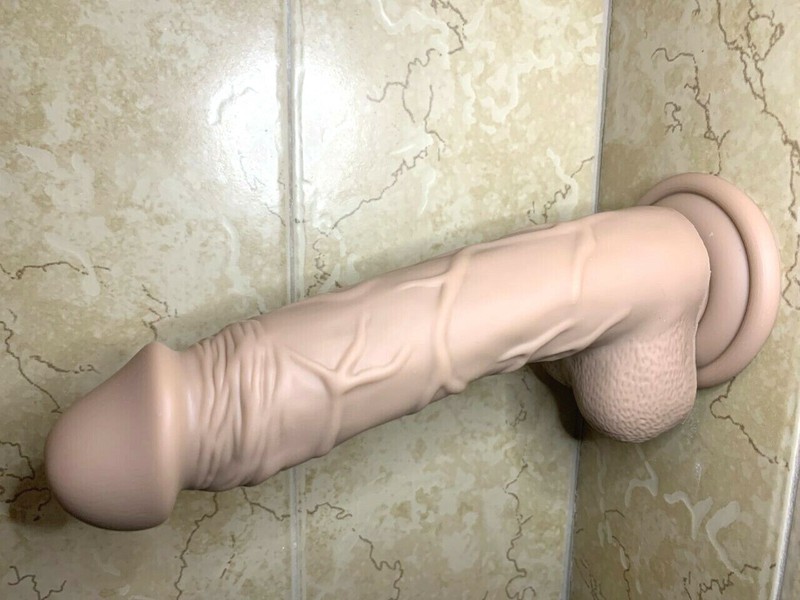 ULTRA REALISTIC DILDO DUAL LAYER 8 inch-Waterproof-Suction-Cup-Men-Female-SexToy