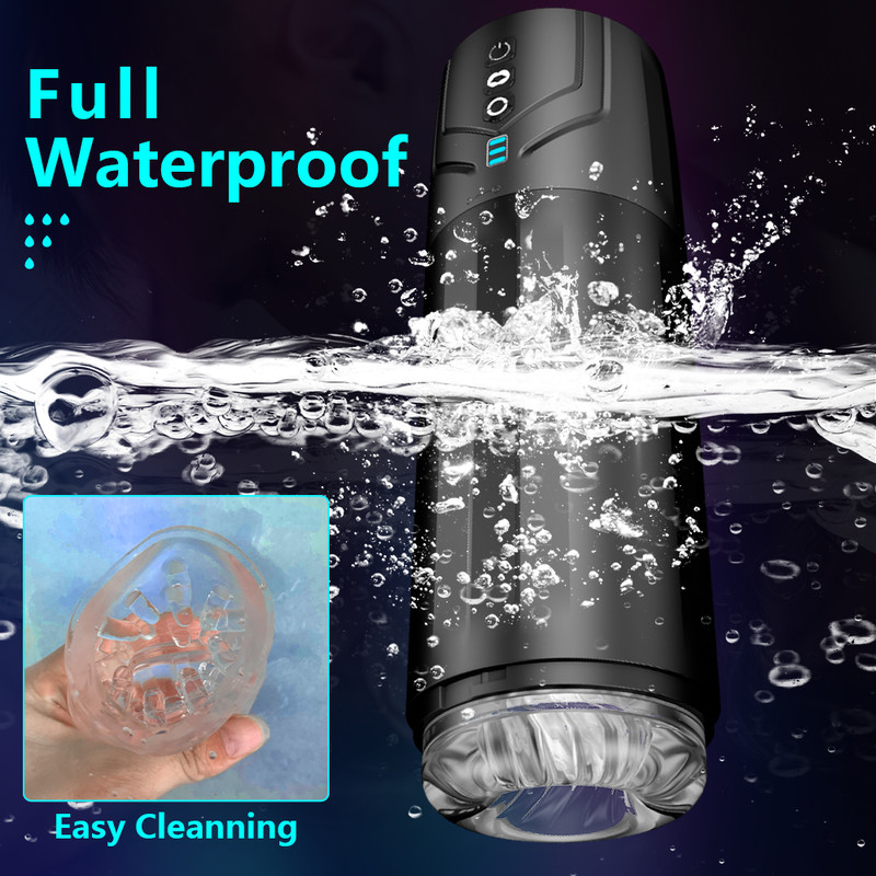 Male Masturbaters Automatic HandsFree Rotating Cup Thrusting Stroker Men Sex Toy gallery