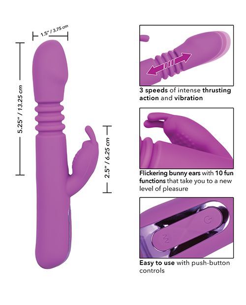 Jack Rabbit Elite Thrusting Rabbit Vibrator Purple gallery