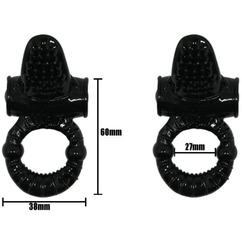 Dance Sweet Ring - Vibrating Phallic Ring with Clitoral Stimulator gallery