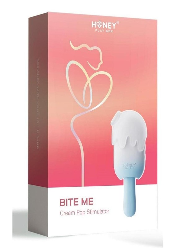 Bite Me Sucking Tapping & Vibrating Rechargeable Cream Pop Stimulator