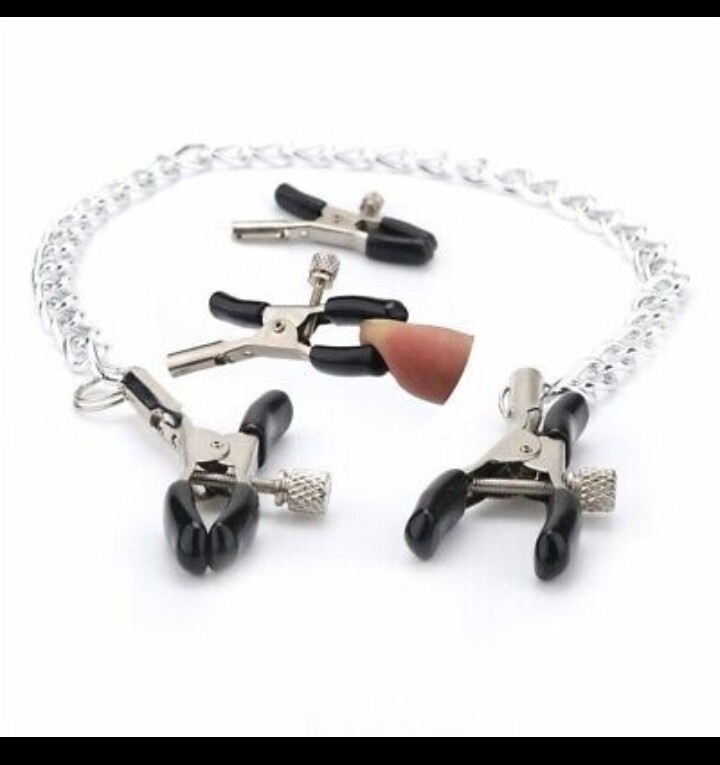 NEW Sexy Fun Adult Toys Mouth Ball Gag Anal Plug Nipple Clamp Red Set Of 3