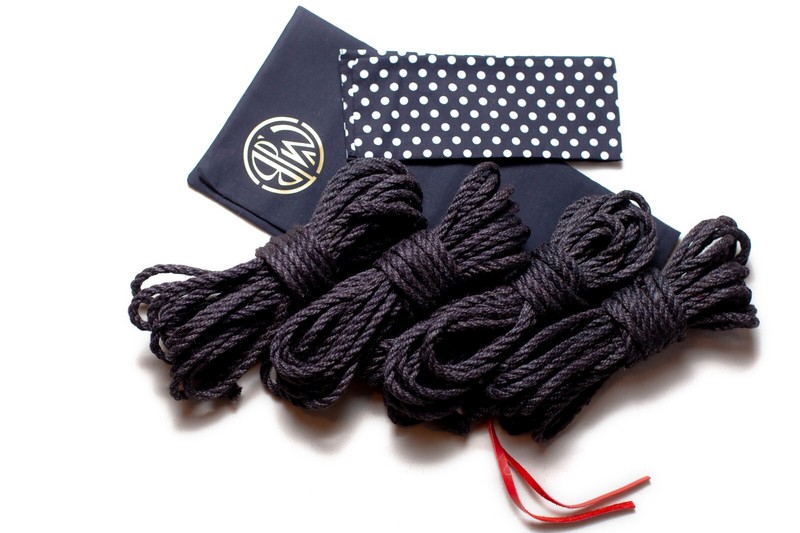 Black Shibari Jute Rope - 4*26 ft BDSM. Adult Pleasure. Fetish