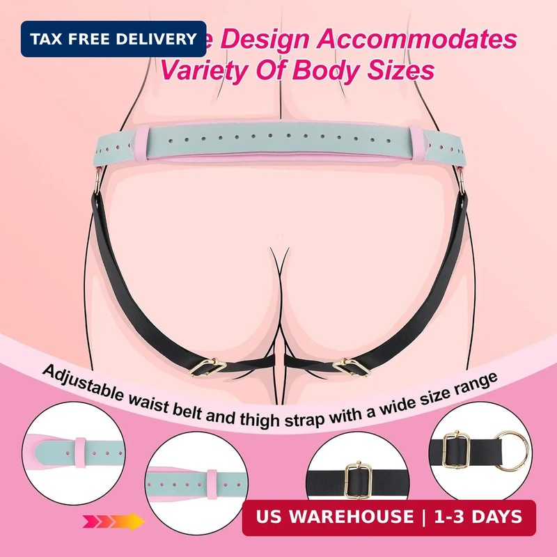 Strap on Dildo Harness Sex Toys - Adult Toys for Pegging Dildos Adjustable Waist gallery