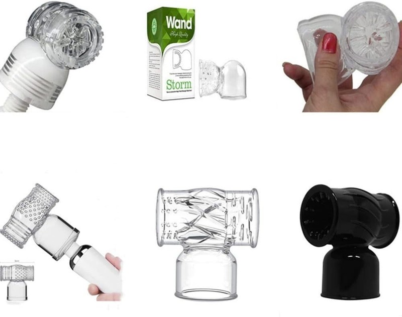 Electric Handheld Vibrator Massager Wand Attachments Set for Whole Body Relief gallery