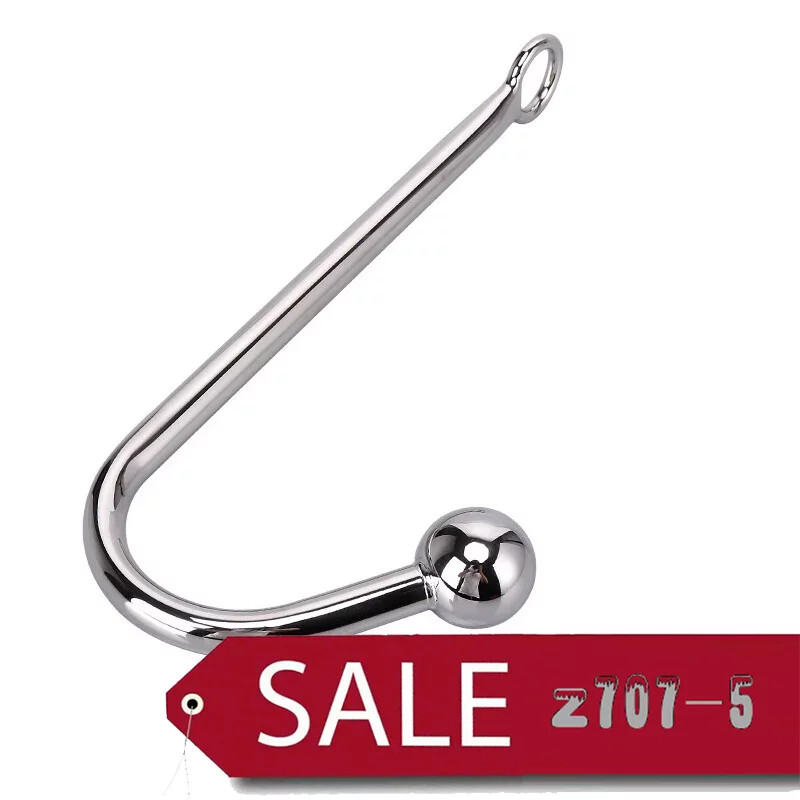 Metal Ball Hook Plugs Massage Stainless Steel Women Men Couples Dia 3 CM