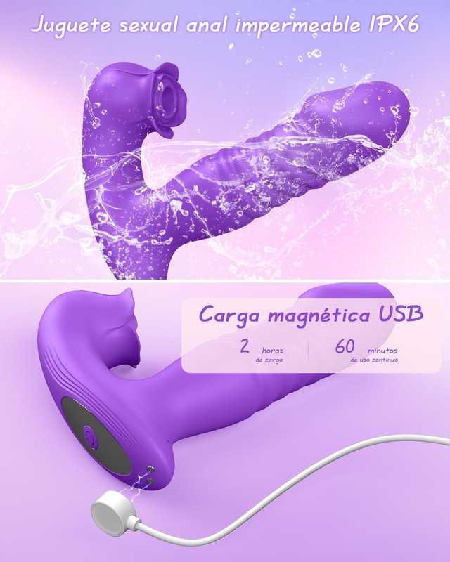Rose Sex Toys for Women,Sucking Stimulation Vibrator with 9 Vibrating Sucker ... gallery
