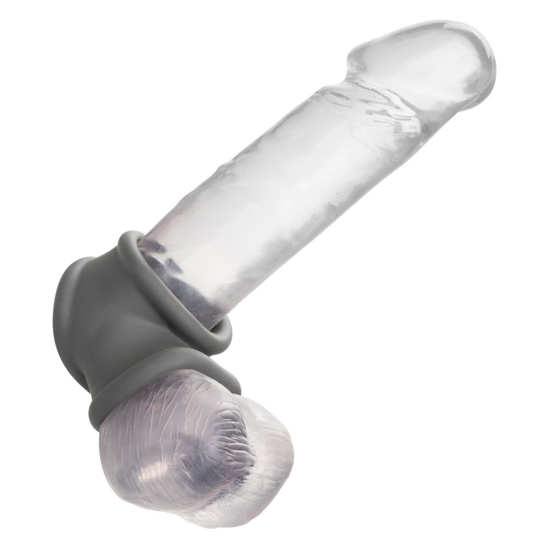 CalExotics Alpha Liquid Silicone Precision Penis and Ball Cock Ring Gray gallery