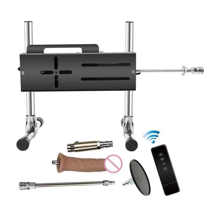 Super Silent Stable Motor Metal Sex Machine with Dildo Attachments Sex Machine