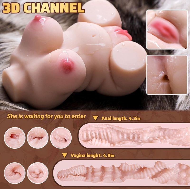 3.6lb POCKET ASS Sex Toy for men Male Masturbator BBW Sex ASS D-oll Pussy vagina gallery