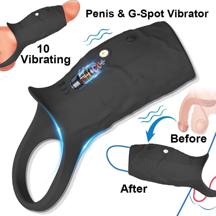 Male Cock-Girth-Enlarger-Enhancer-Big Penis-Extension-Extender-Sheath-Sleeve Men