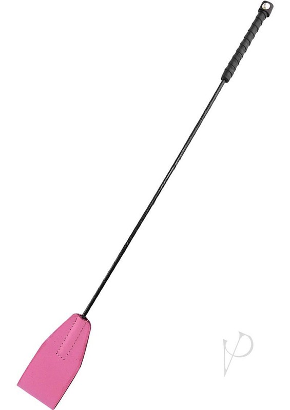 Rouge Fifty Times Hotter Leather Riding Crop – Pink