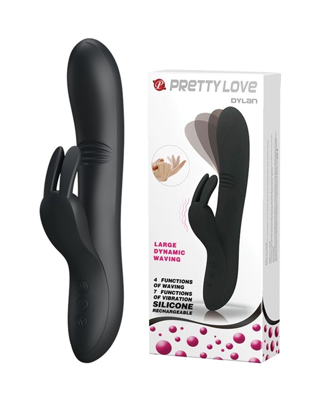Pretty Love Dylan Bunny Ears Come Hither Rabbit 11 Function Rabbit Vibrator