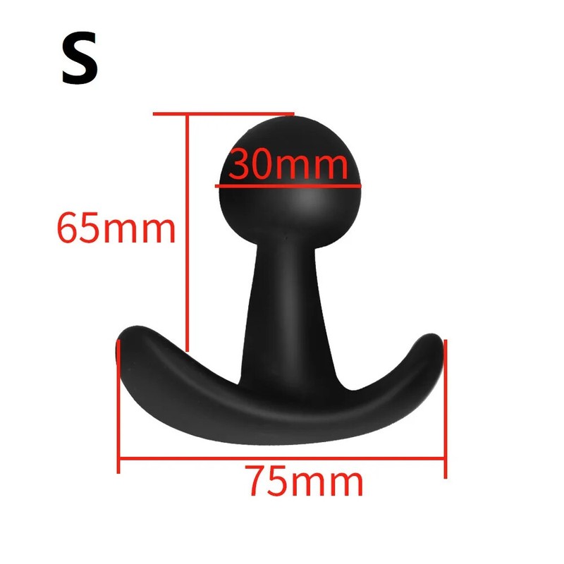Silicone Small Large Anal Beads Butt Plug Set Wearable Anal Plug G Spot Sex Toy