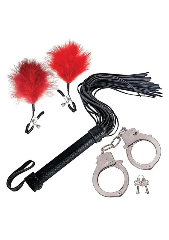 Nasstoys Bondage Whip,feather and Cuffs gallery