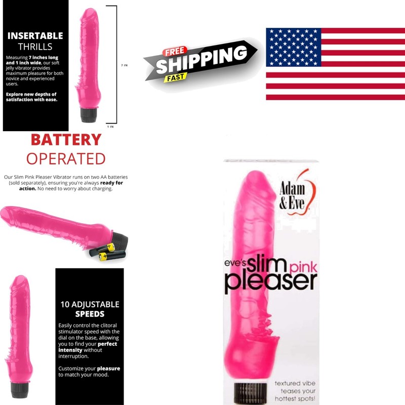 Durable Pink Vibrator 7 Inch Waterproof with Soft Jelly Material for Comfort