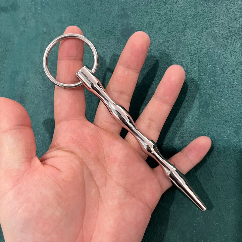 O-Ring Stainless Steel Urethral Sounding Plug Dilator Stretching Rod Penis Plug gallery