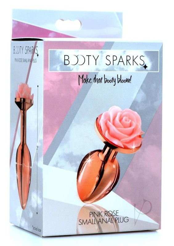 Booty Sparks Aluminum Anal Plug – Small – Pink/Rose Gold