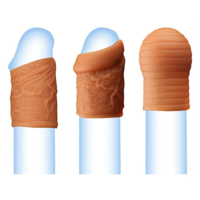 3PCS Penis Glans Foreskin Phimosis Curing Correction Ring For Man Supplement Kit gallery