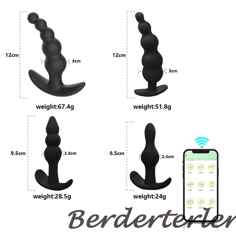 Bluetooth APP-Controlled Wireless Anal Vibrator&Butt Plug Anal Sex Toy for Men gallery