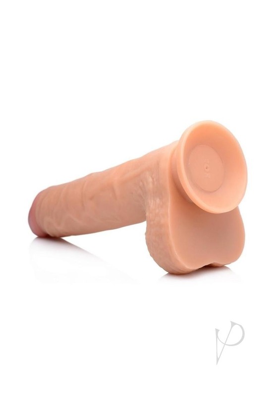 Strap U Real Thrust Thrusting and Vibrating Rechargeable Silicone Dildo with gallery